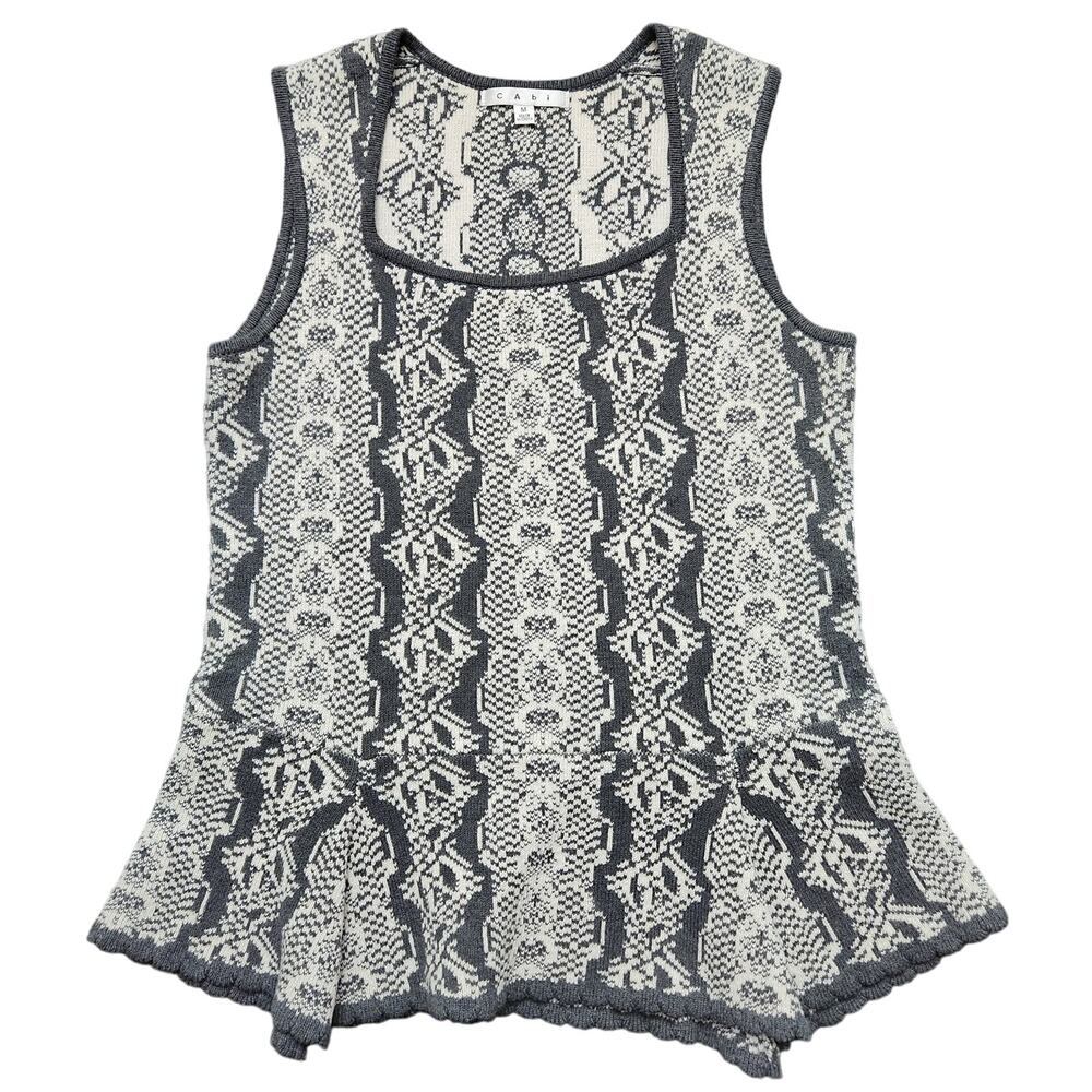 Cabi Peplum Shell 887 Size Medium
